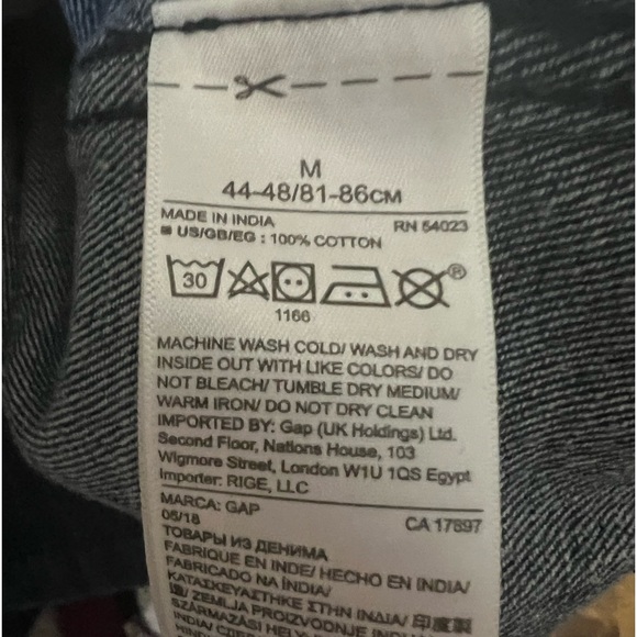 Gap Khadi Denim Kelvedge Unisex Jacket - Picture 8 of 10